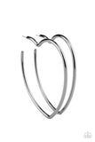 Paparazzi Heartbreaker Hustle - Black Hoop Earrings - The Jewelry Box Collection 