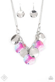 Paparazzi Tie Dye Drama - Multi Necklace Fashion Fix 2020 - The Jewelry Box Collection 