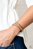 Paparazzi Space Warp - Copper Bracelet