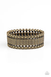 Paparazzi Rustic Rhythm - Brass Bracelet - The Jewelry Box Collection 