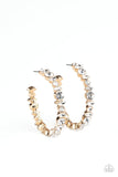 Paparazzi Can I Have Your Attention? - Gold Hoop Earring - The Jewelry Box Collection 
