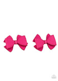 Paparazzi Dont BOW It - Pink Hair Clip - The Jewelry Box Collection 