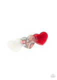Paparazzi Doesnt HEART To Ask Hair Clip - The Jewelry Box Collection 