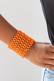 Paparazzi Way Down In Kokomo - Orange Bracelet