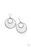 Paparazzi Really High-Strung - White Earring