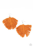 Paparazzi Macrame Mamba - Brown Earring - The Jewelry Box Collection 
