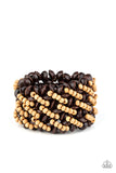 Paparazzi Bracelet Cozy in Cozumel - Brown