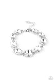 Paparazzi Cant Believe My ICE - White Bracelet - The Jewelry Box Collection 