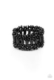 Paparazzi Fiji Flavor - Black Bracelet - The Jewelry Box Collection 