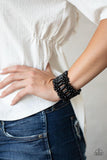 Paparazzi Fiji Flavor - Black Bracelet - The Jewelry Box Collection 