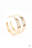 Paparazzi Desert Wanderings - Gold Hoop Earring - The Jewelry Box Collection 