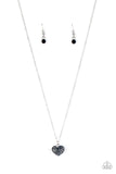 Paparazzi Heart-Warming Glow - Blue Heart Necklace - The Jewelry Box Collection 