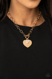 Paparazzi Heart-Stopping Sparkle - Gold Necklace