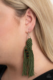 Paparazzi Beach Bash - Green Earring