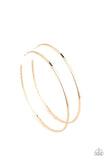 Paparazzi Diamondback Diva - Gold Hoop Earrings - The Jewelry Box Collection 