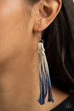 Paparazzi Surfin The Net - Blue Macrame Necklace
