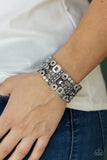 Paparazzi Dynamically Diverse - Silver Bracelet Convention 2021 Exclusive