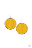 Paparazzi Wonderfully Woven - Yellow Earring
