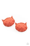 Paparazzi MEOW Youre Talking! - Orange Hair Clip