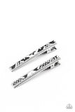 Paparazzi Rhinestone Jungle - Black Hair Clip - The Jewelry Box Collection 