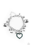 Paparazzi Bracelets Beautifully Big-Hearted - Green