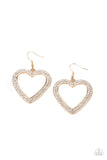 Paparazzi Earrings GLISTEN To Your Heart - Gold