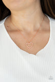 Paparazzi Necklace GLOW by Heart - Copper