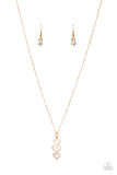 Paparazzi Necklace With All Your HEARTS - Gold