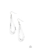Paparazzi Crystal Crowns - White Earrings
