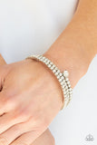 Paparazzi After Party Princess - White Bracelet