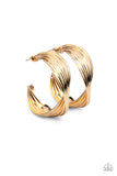 Paparazzi Curves In All The Right Places - Gold Hoop Earring