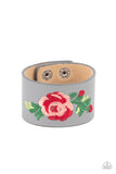Paparazzi Rebel Rose - Silver Wrap Bracelet