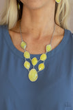 Paparazzi Opulently Oracle - Yellow Necklace
