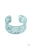 Paparazzi Snap, Crackle, Pop! - Blue Acrylic Bracelet
