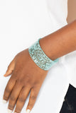Paparazzi Snap, Crackle, Pop! - Blue Acrylic Bracelet