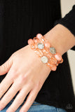 Paparazzi Oceanside Bliss - Orange Bracelets