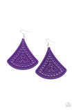 Paparazzi FAN to FAN - Purple Wood Necklace