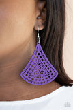 Paparazzi FAN to FAN - Purple Wood Necklace