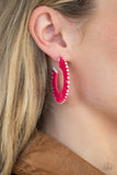 Paparazzi Everybody Conga! - Pink Hoop Earring