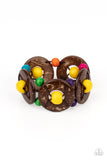 Paparazzi Island Adventure - Multi Wood Bracelet