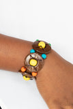 Paparazzi Island Adventure - Multi Wood Bracelet