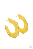 Paparazzi Fabulously Fiesta - Yellow Hopp Earring