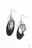 Paparazzi Ambitious Allure - Black Earrings