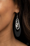 Paparazzi Ambitious Allure - Black Earrings