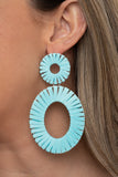 Paparazzi Foxy Flamenco - Blue Earring