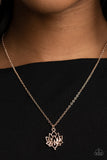 Paparazzi Lotus Retreat - Rose Gold Necklace