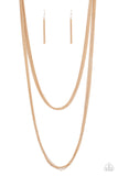 Paparazzi Save Your TIERS - Gold Necklace