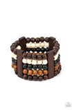 Paparazzi Caribbean Catwalk - Multi Wood Bracelet