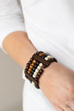 Paparazzi Caribbean Catwalk - Multi Wood Bracelet