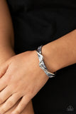 Paparazzi Craveable Curves - Silver Bracelet